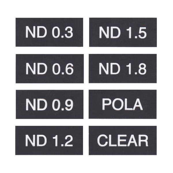Filter Tags - NDs + CLEAR + POLA Set of 8