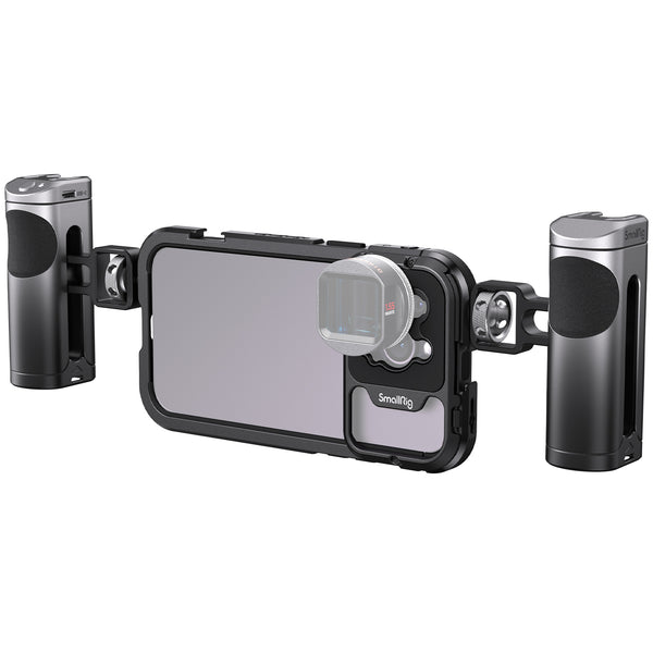 SmallRig Mobile Video Cage Kit (Dual Handheld) for iPhone 14 Pro Max 4078
