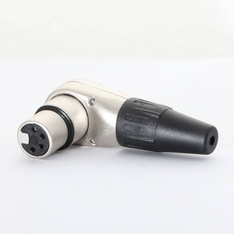 4-Pin XLR Connector - Female Right Angle