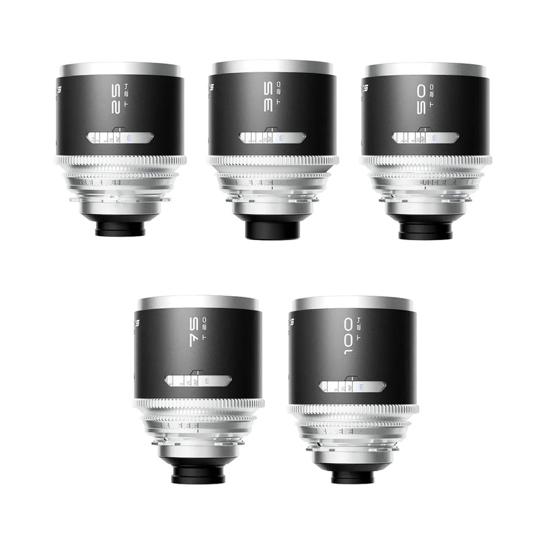 Blazar Manti 1.33x Full Frame Anamorphic 5 Lens Set Hire