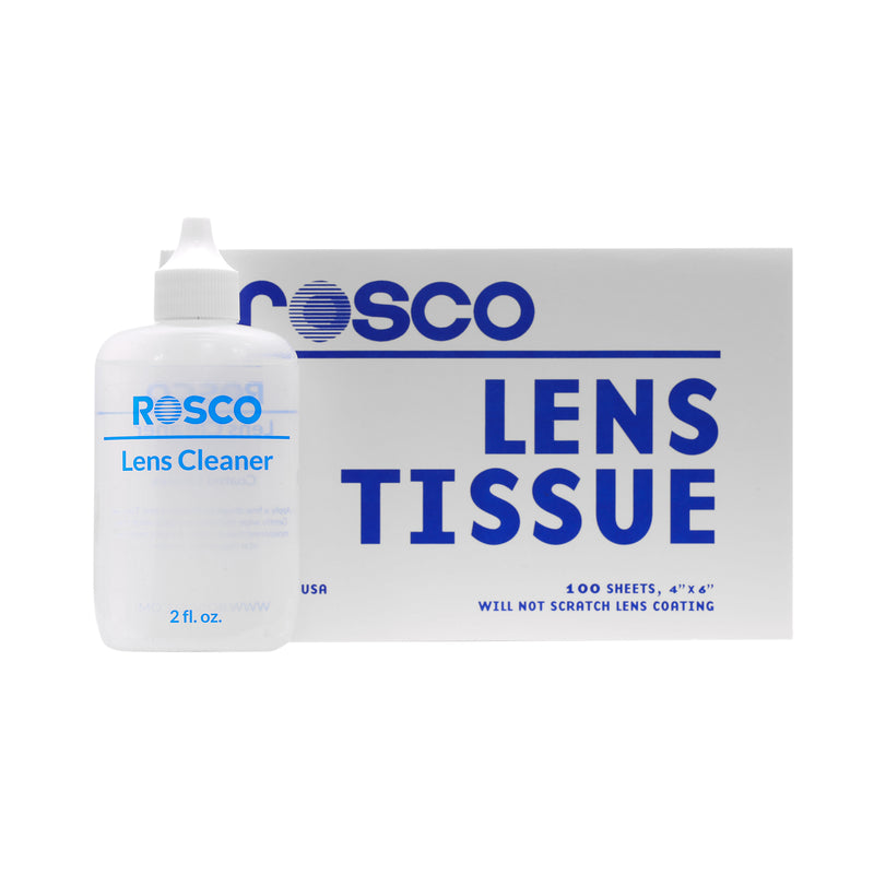 Rosco Lens Cleaning Pack (60ml Lens Cleaner plus 100 Sheets)
