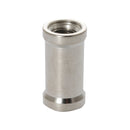 Stud with 1/4" and 3/8" Female Threads - Chrome