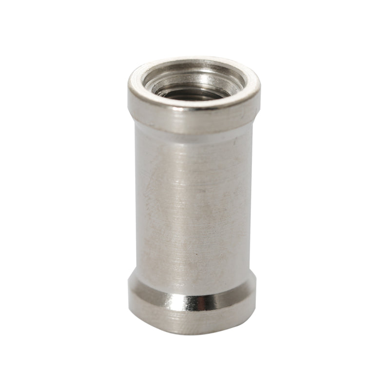 Stud with 1/4" and 3/8" Female Threads - Chrome